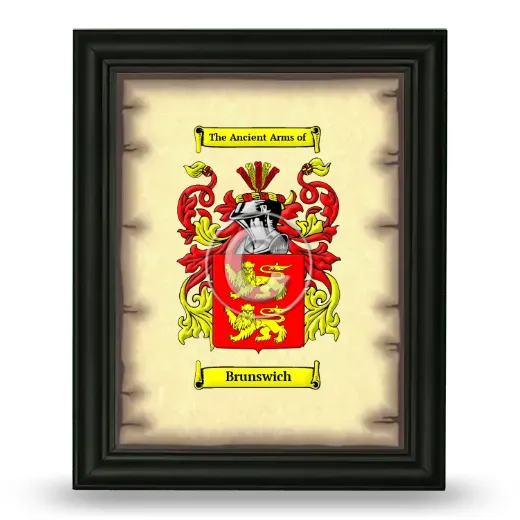 Brunswich Coat of Arms Framed - Black