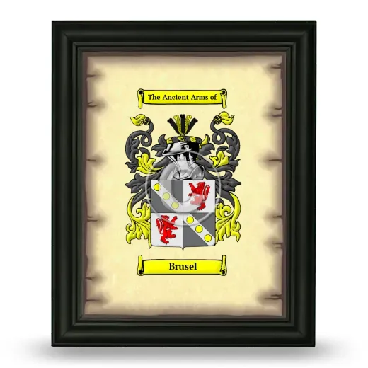 Brusel Coat of Arms Framed - Black