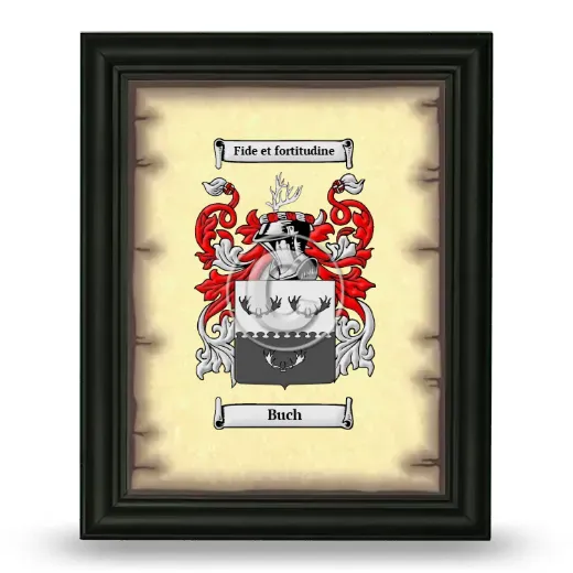 Buch Coat of Arms Framed - Black