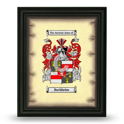 Buchheim Coat of Arms Framed - Black