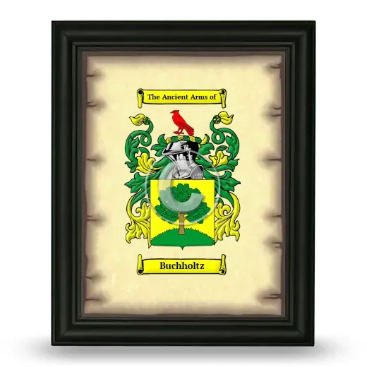 Buchholtz Coat of Arms Framed - Black