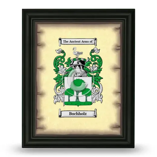 Buchholz Coat of Arms Framed - Black