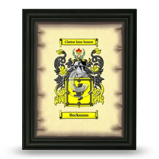 Buckanan Coat of Arms Framed - Black
