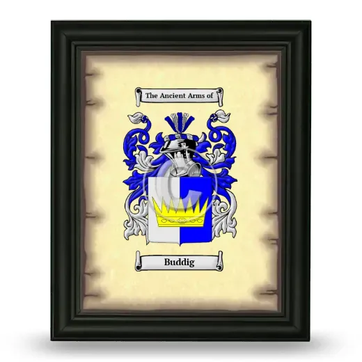 Buddig Coat of Arms Framed - Black