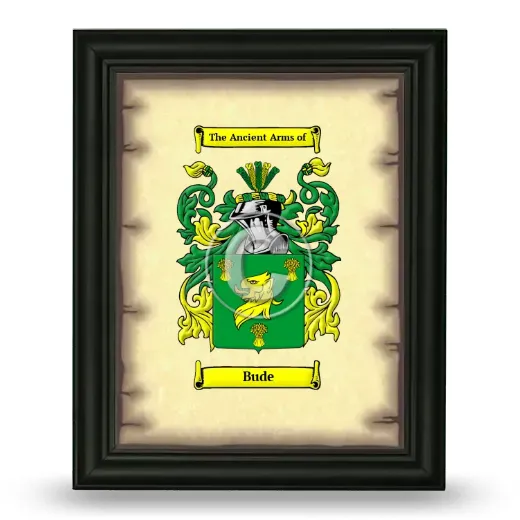 Bude Coat of Arms Framed - Black
