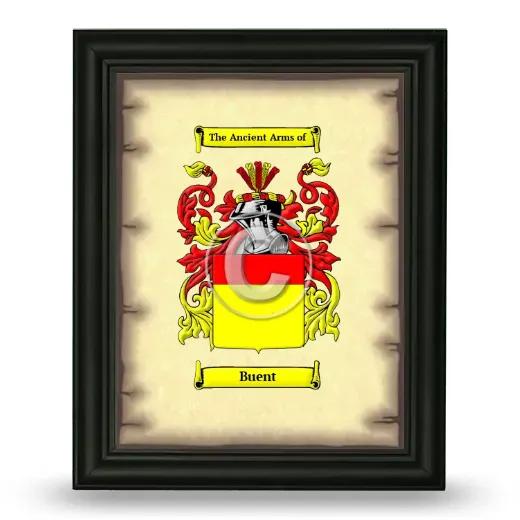 Buent Coat of Arms Framed - Black