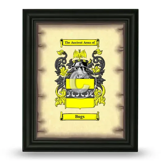 Bugs Coat of Arms Framed - Black