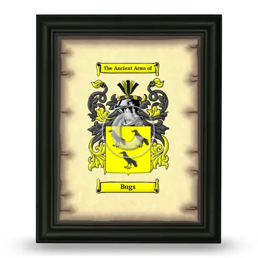 Bugs Coat of Arms Framed - Black