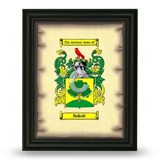 Bukolt Coat of Arms Framed - Black