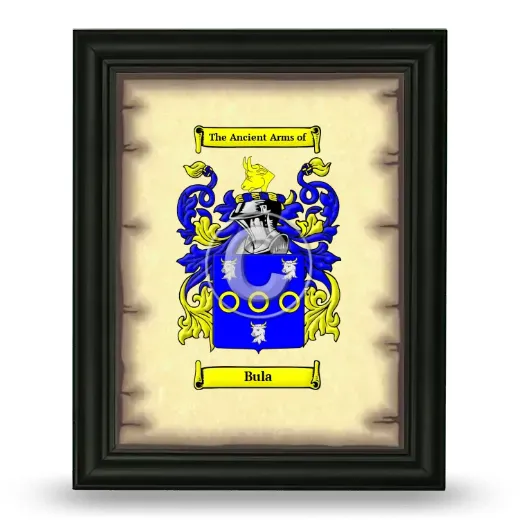 Bula Coat of Arms Framed - Black