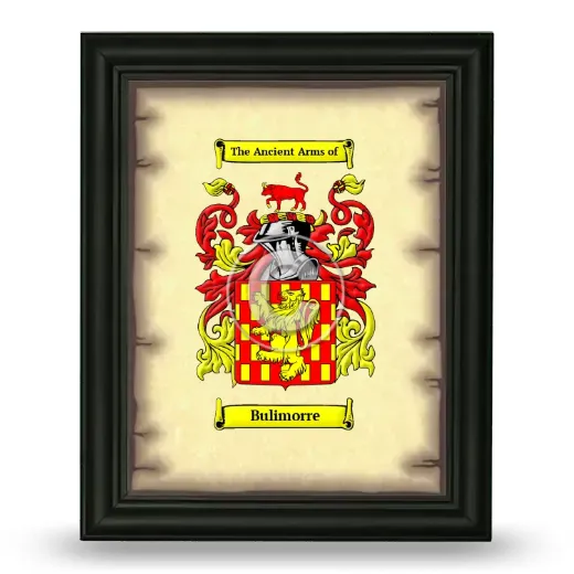 Bulimorre Coat of Arms Framed - Black