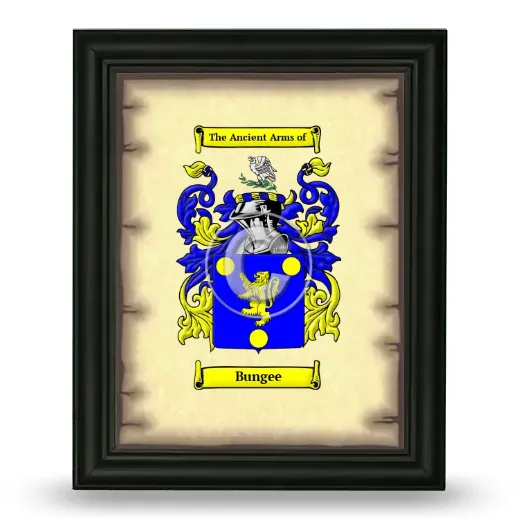 Bungee Coat of Arms Framed - Black