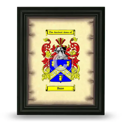 Bure Coat of Arms Framed - Black