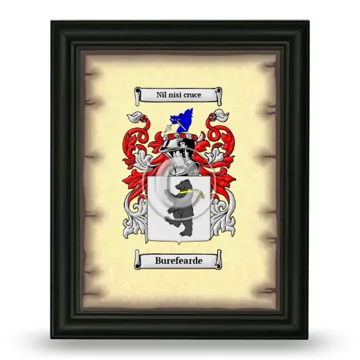 Burefearde Coat of Arms Framed - Black