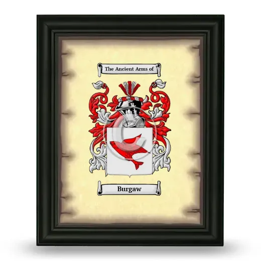 Burgaw Coat of Arms Framed - Black