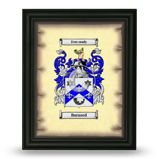 Burnsed Coat of Arms Framed - Black