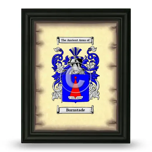 Burnstade Coat of Arms Framed - Black