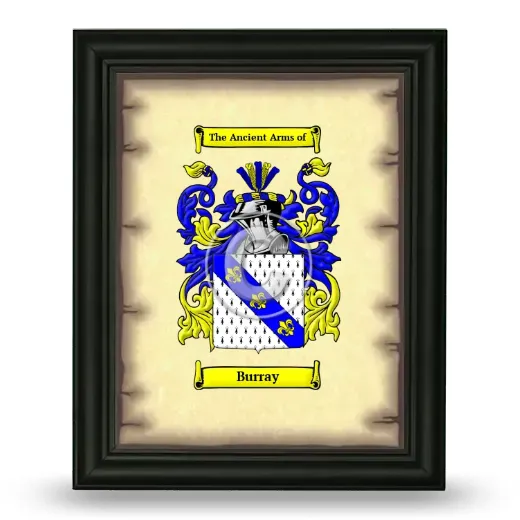 Burray Coat of Arms Framed - Black