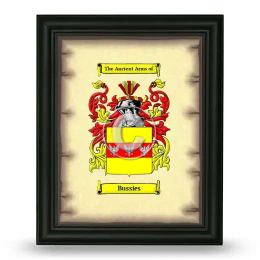 Bussies Coat of Arms Framed - Black