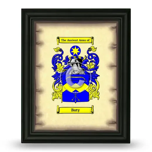 Buty Coat of Arms Framed - Black