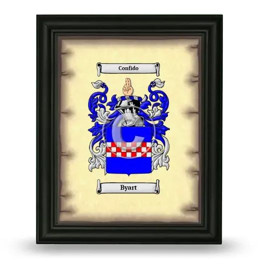 Byart Coat of Arms Framed - Black