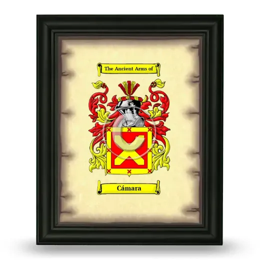 Cámara Coat of Arms Framed - Black