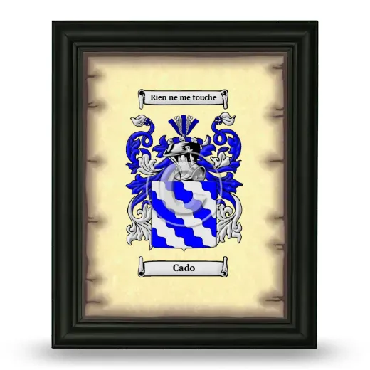 Cado Coat of Arms Framed - Black