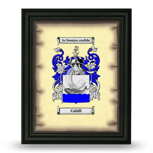 Cahill Coat of Arms Framed - Black