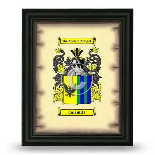 Calamita Coat of Arms Framed - Black
