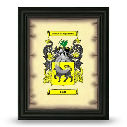 Calt Coat of Arms Framed - Black