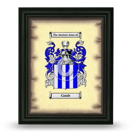 Camb Coat of Arms Framed - Black