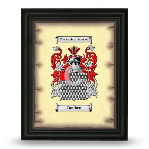 Camben Coat of Arms Framed - Black