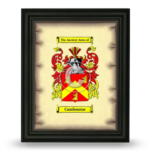 Cambourne Coat of Arms Framed - Black