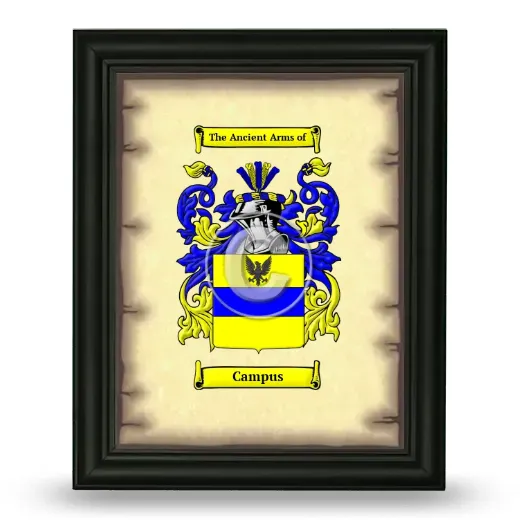 Campus Coat of Arms Framed - Black