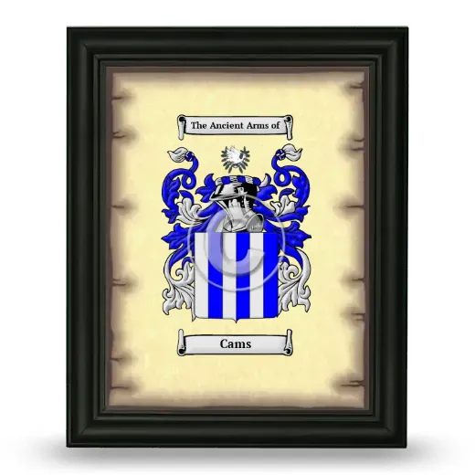 Cams Coat of Arms Framed - Black