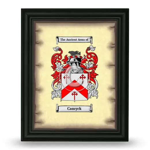 Camyck Coat of Arms Framed - Black
