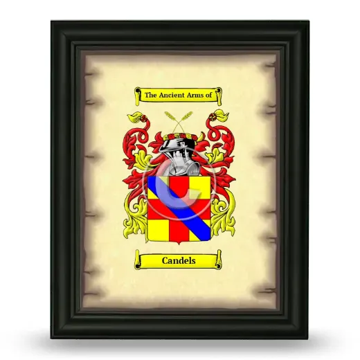 Candels Coat of Arms Framed - Black