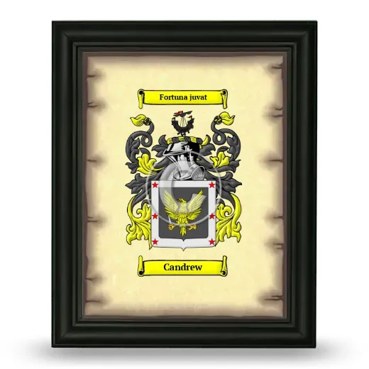 Candrew Coat of Arms Framed - Black