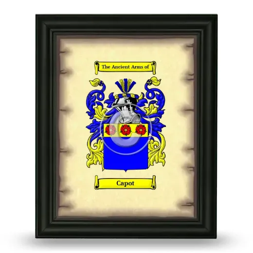 Capot Coat of Arms Framed - Black