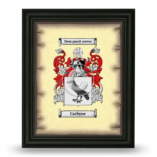 Carbyne Coat of Arms Framed - Black