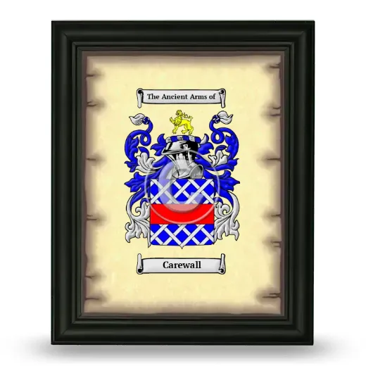 Carewall Coat of Arms Framed - Black