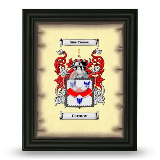 Carmox Coat of Arms Framed - Black