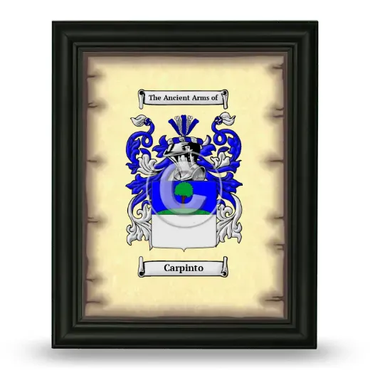 Carpinto Coat of Arms Framed - Black