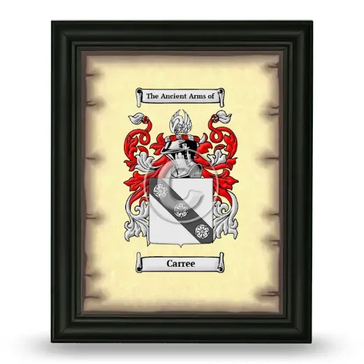 Carree Coat of Arms Framed - Black
