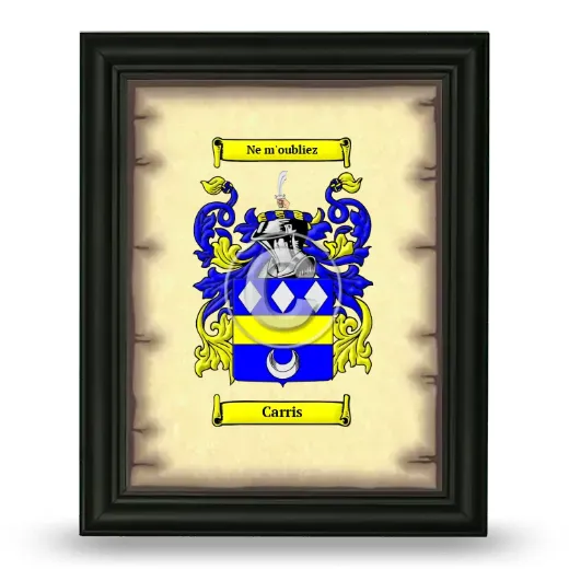 Carris Coat of Arms Framed - Black