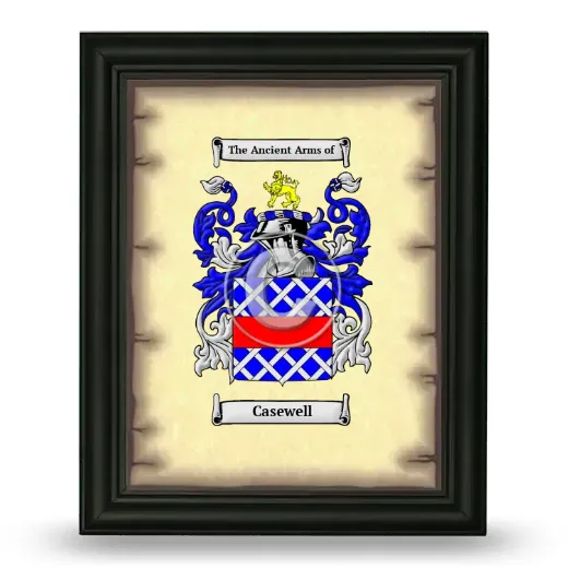 Casewell Coat of Arms Framed - Black