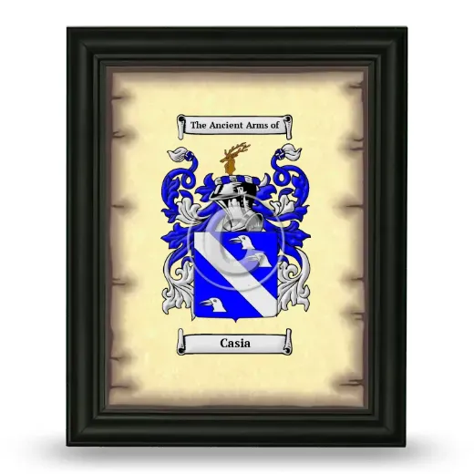 Casia Coat of Arms Framed - Black