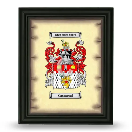 Casmend Coat of Arms Framed - Black