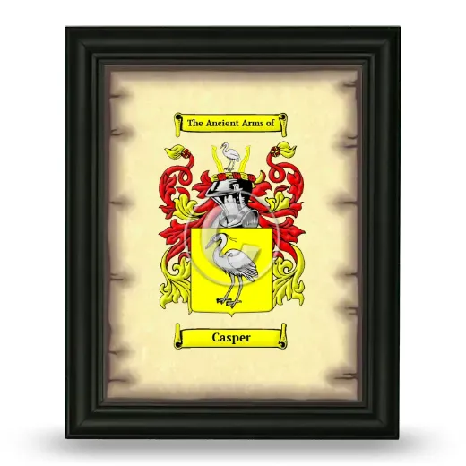Casper Coat of Arms Framed - Black