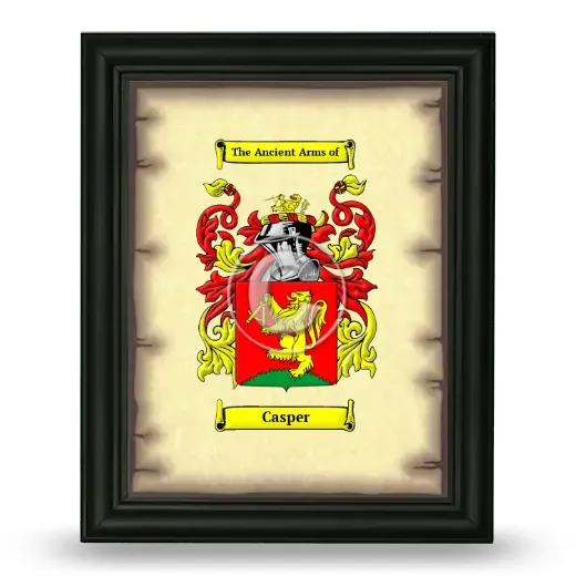 Casper Coat of Arms Framed - Black